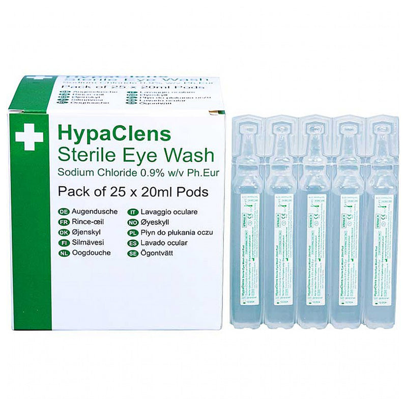 HypaClens Eyewash Pod 20ml PK25 Sterile