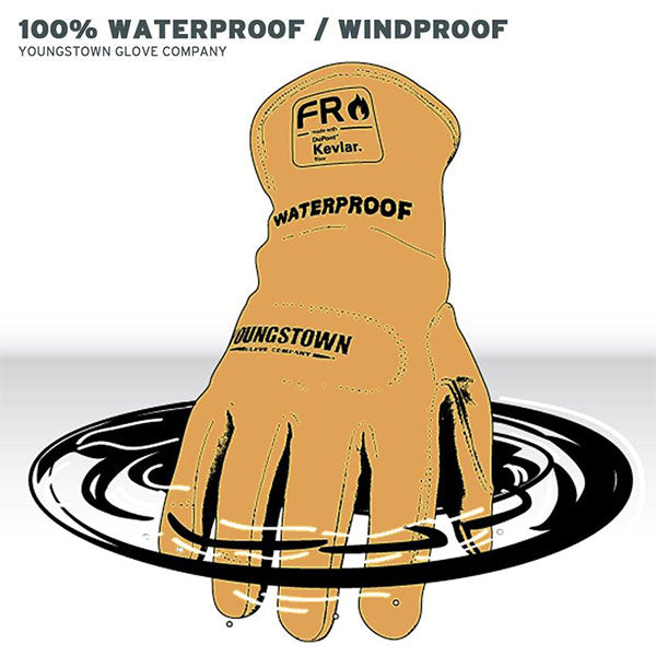 Lined Waterproof Leather Utility Glove (50cal/cm²) - Skanwear®