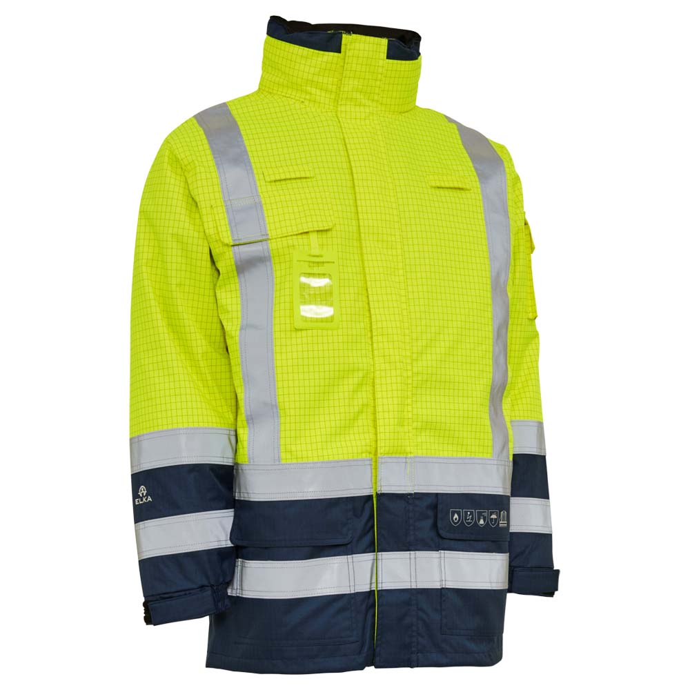 e.s. Weatherproof parka multinorm high-vis