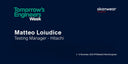 Tomorrow's Engineering Week: Matteo Loiudice