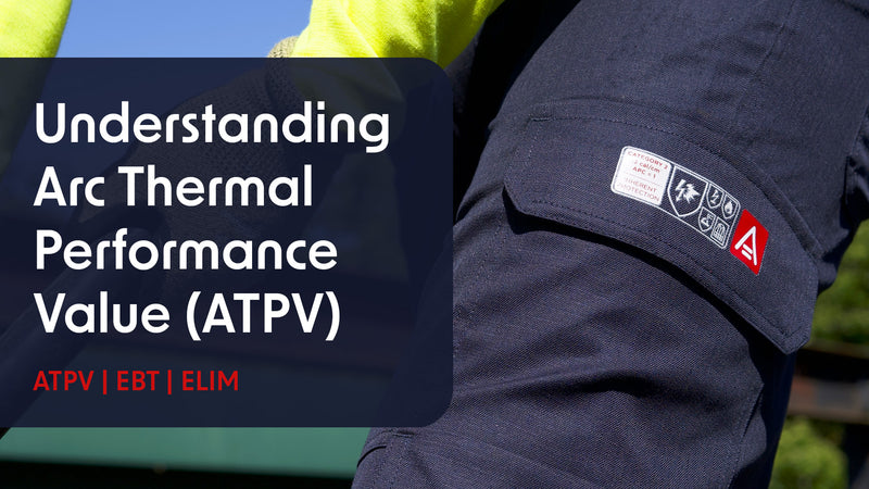A Strata Trouser with an overlay that reads 'Understanding Arc Thermal Performance Value (ATPV)' 