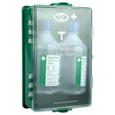 Cabine de douche oculaire économique HypaClens. 2 flacons de douche oculaire de 500 ml.