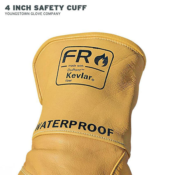 Lined Waterproof Leather Utility Glove (50cal/cm²) - Skanwear®