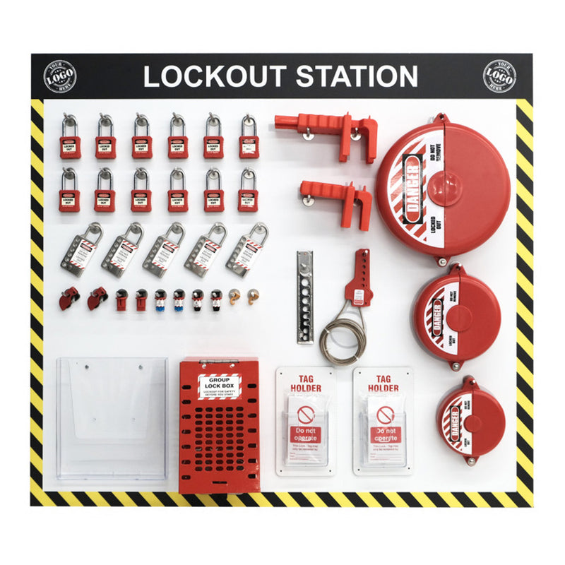 Lockout Station B - Complete with Stock 1075 x 965mm, ACP Panel, Anti-Scuff Laminate, Pre-drilled