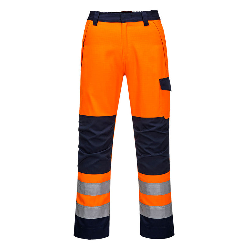 ARC Class 1 Trouser Hi-viz Orange & Navy Trouser