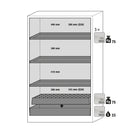 Safety storage cabinet Q-CLASSIC-90
